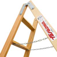 LD07 | LDB | Escalera doble subida de madera Peldaños 7+7