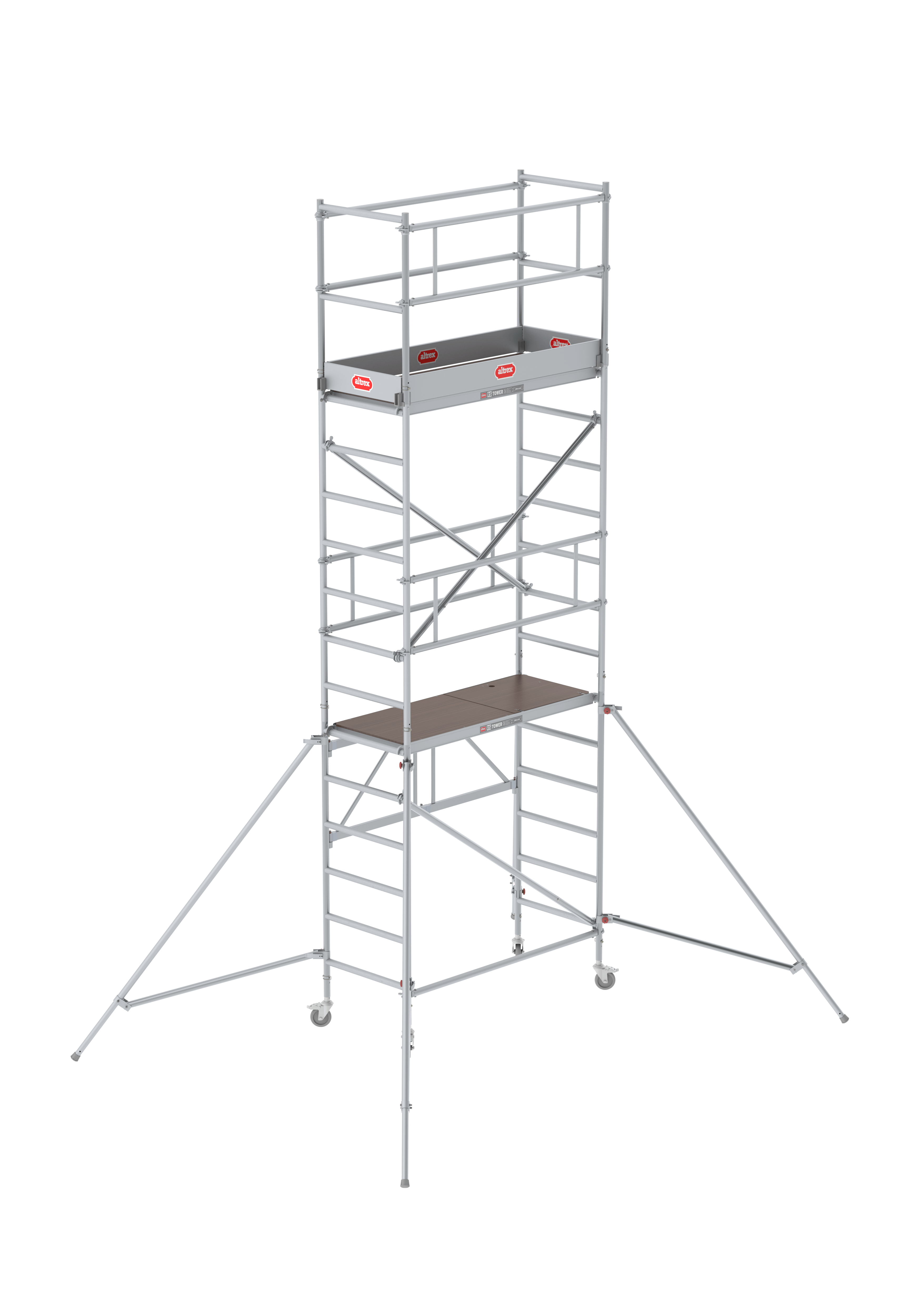 ANDAMIO ALUMINIO ALTREX RS TOWER 34 Módulo 1+2+3 75x165 3,80m plataforma - 5,80m trabajo