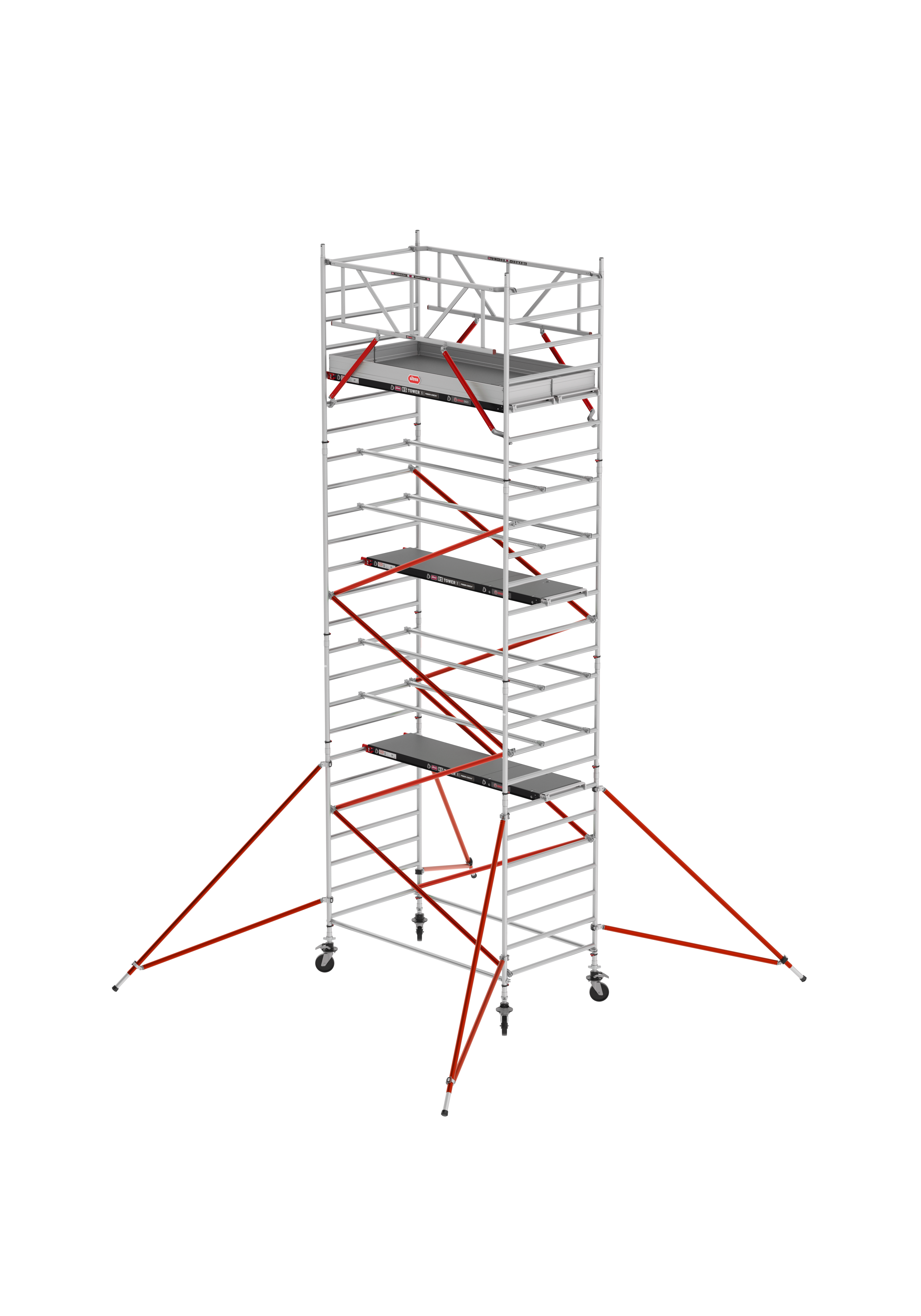 ANDAMIO ALUMINIO ALTREX RS52 TIRANTES 135x185 5,20m plataforma - 7,20m trabajo