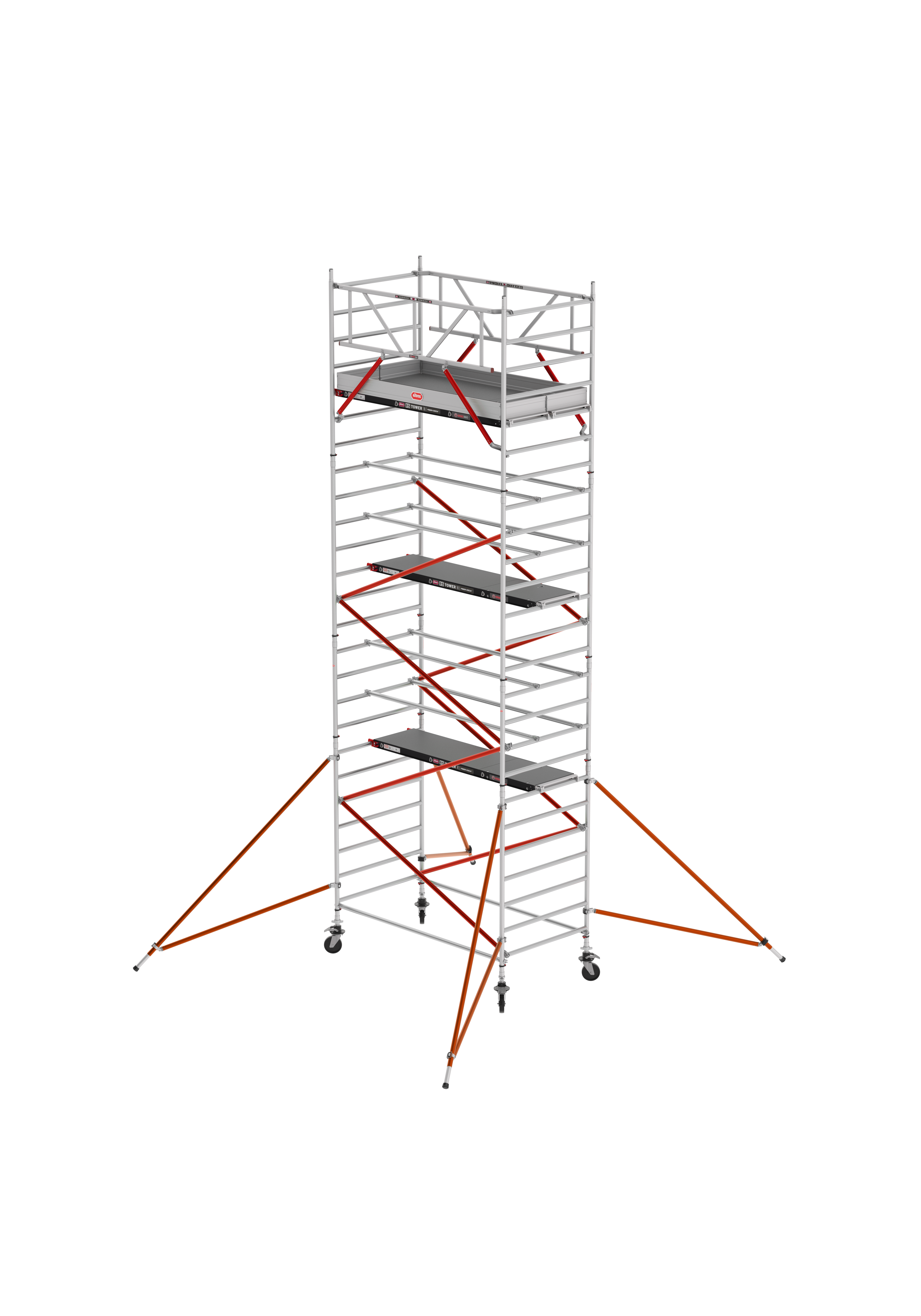 ANDAMIO ALUMINIO ALTREX RS52 TIRANTES 135x250 6,20m plataforma - 8,20m trabajo