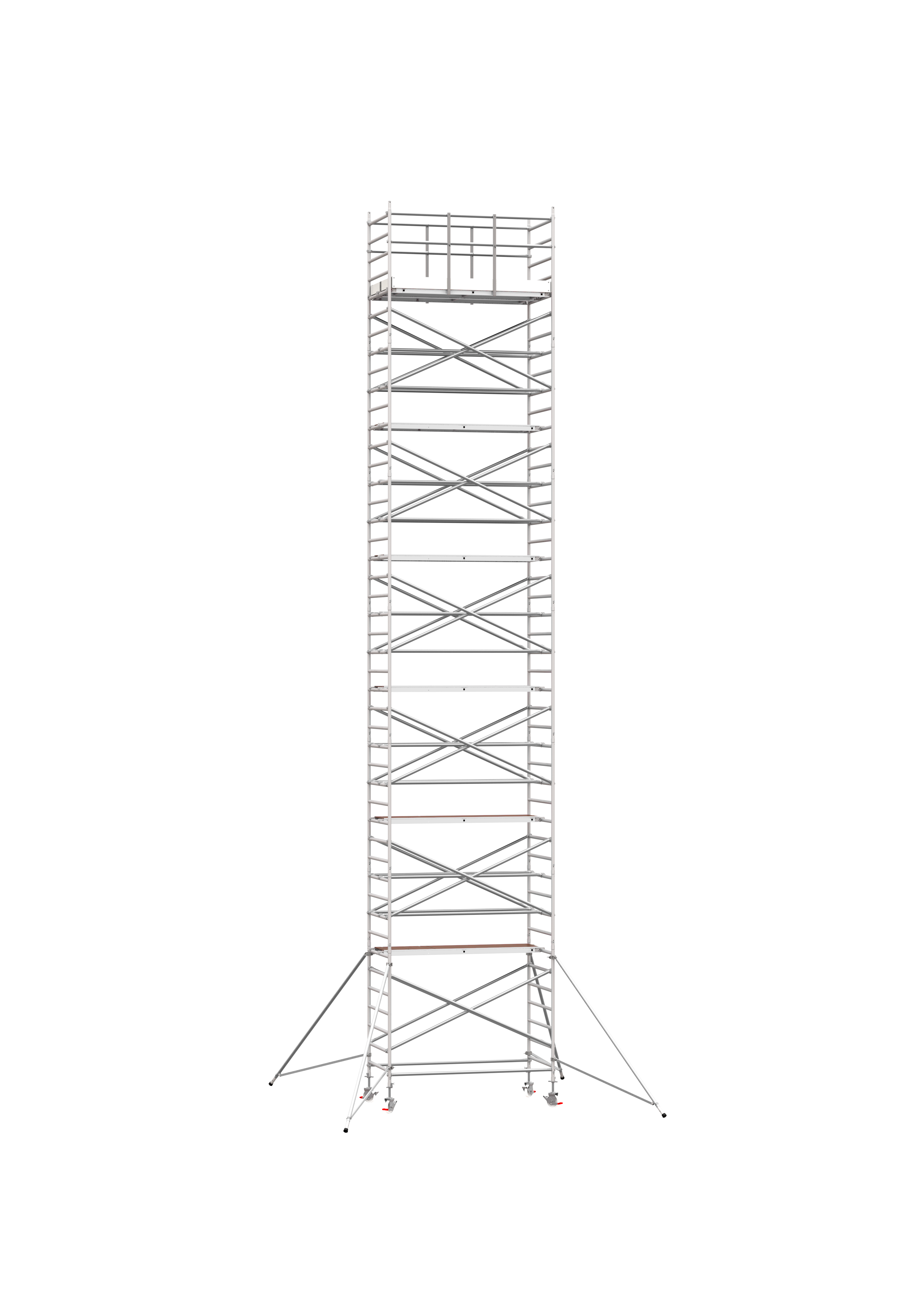 ANDAMIO ALUMINIO SCAFLINE PRO AUTOPORTANTE 135x190 12,20m plataforma - 14,20m trabajo