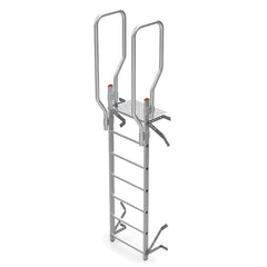SVS0 | SVS | Escalera vertical con jaula de protección Altura de desembarco 1,52 / 1,80 m