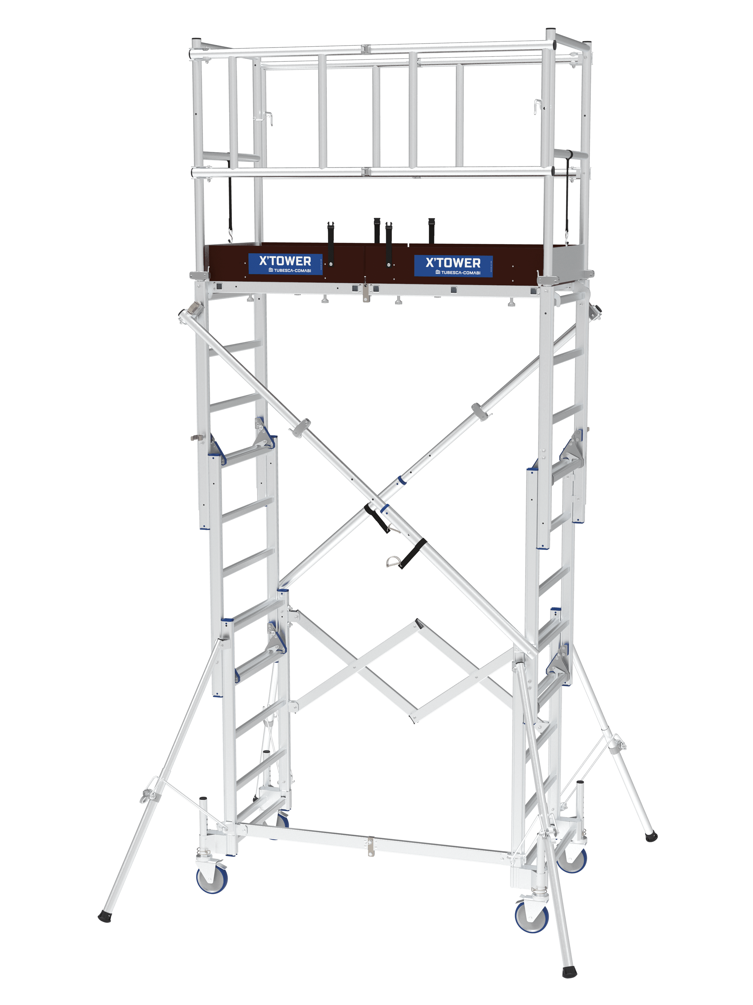 ANDAMIO ALUMINIO TUBESCA X-Tower 75x150 2,80m plataforma - 4,80m trabajo