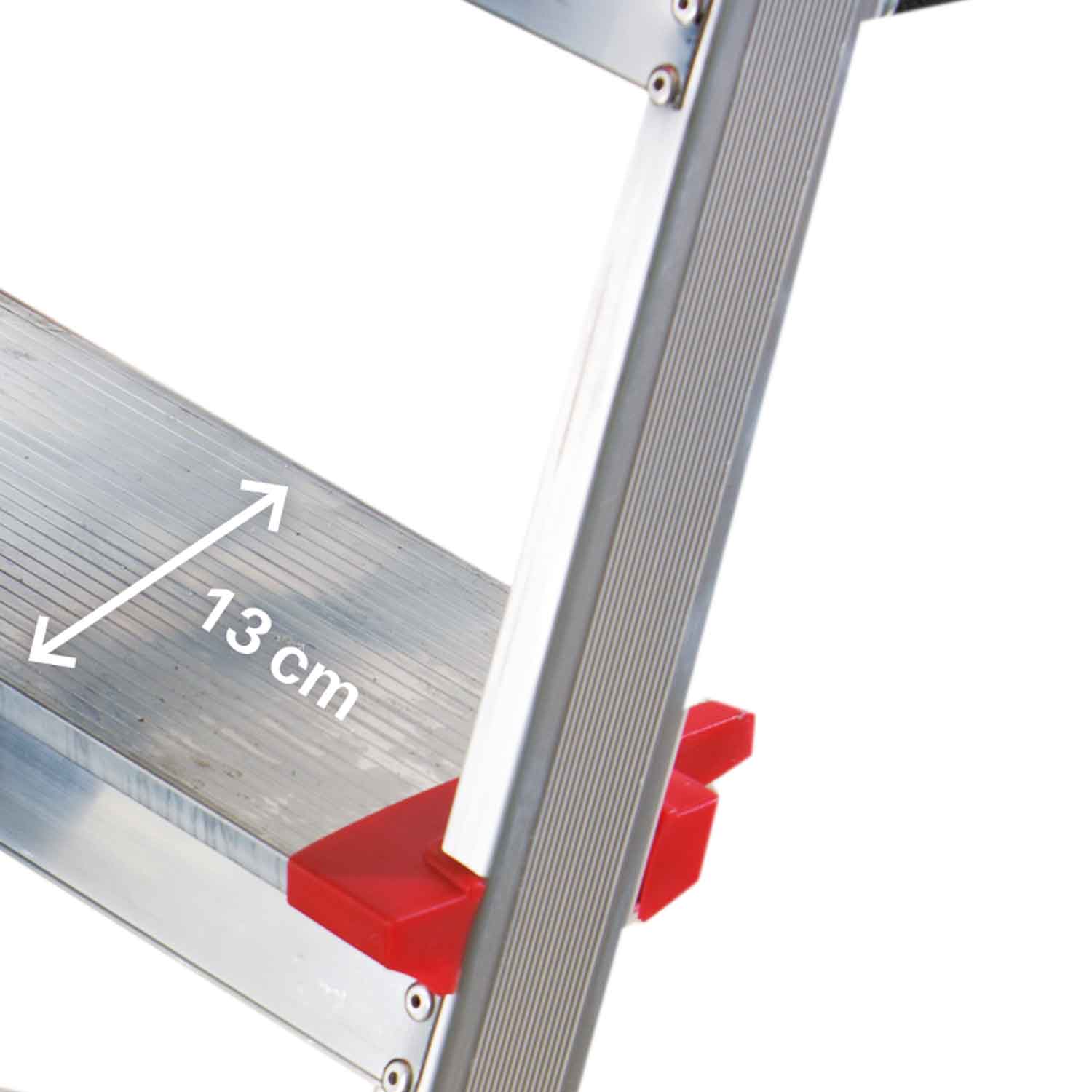 EN947 | ELEGANCE | Escalera de tijera con peldaños cómodos Peldaños 7