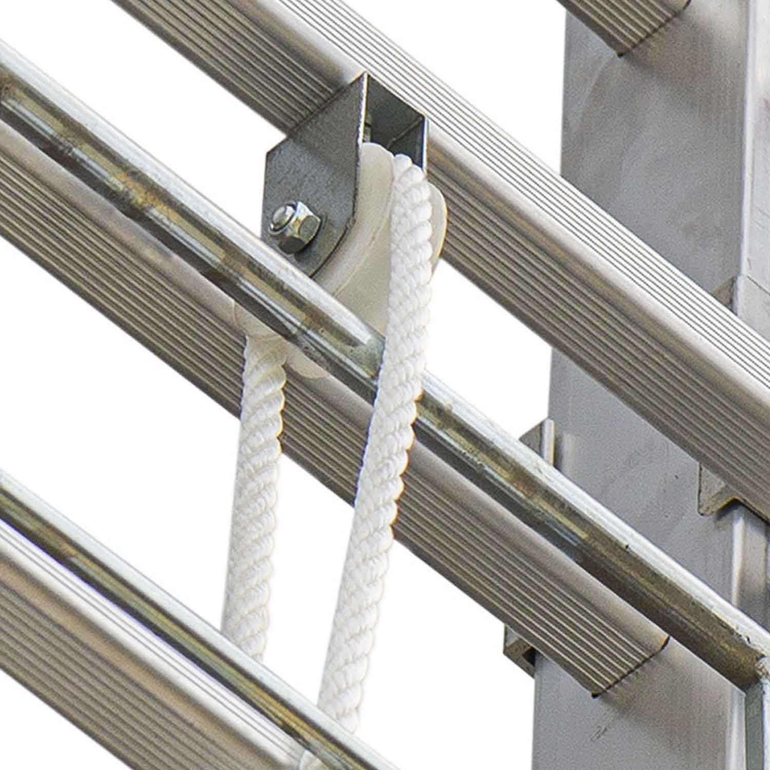 EN215 | EN200 | Escalera extensible mecánica con cuerda Peldaños 15+15