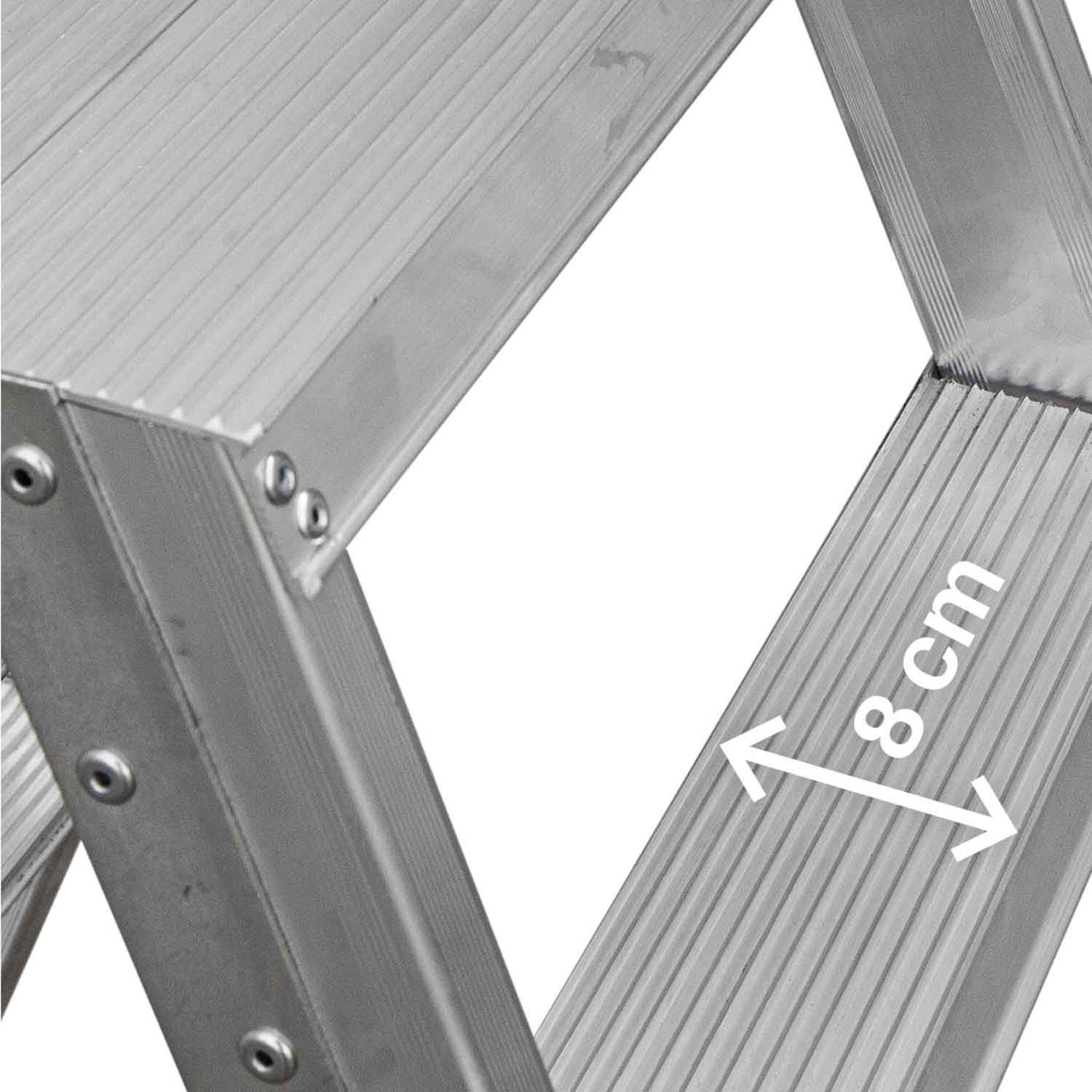 NDS7 | NDS | Escalera de tijera de doble subida Peldaños 7+7