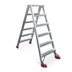 NDS6 | NDS | Escalera de tijera de doble subida Peldaños 6+6