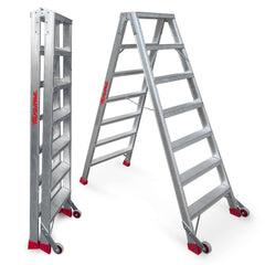NDS7 | NDS | Escalera de tijera de doble subida Peldaños 7+7
