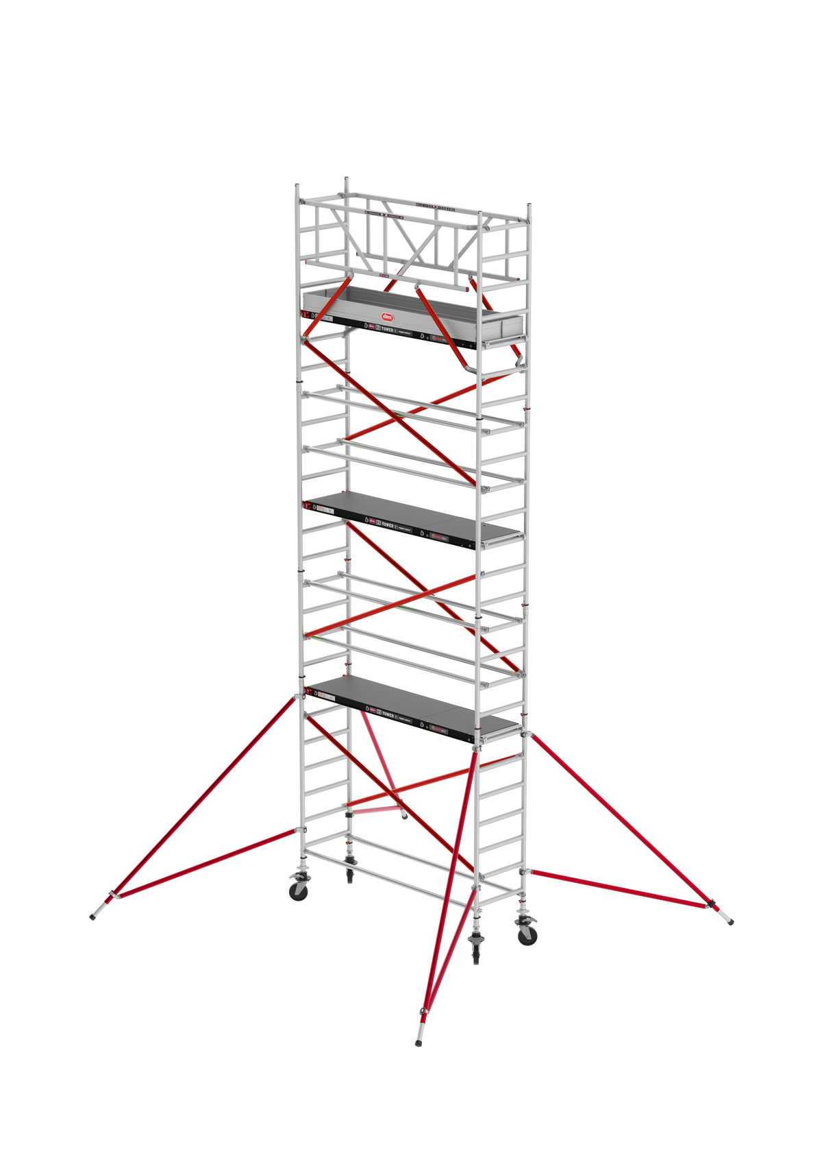 ANDAMIO ALUMINIO ALTREX RS51 TIRANTES 75x185 6,20m plataforma - 8,20m trabajo