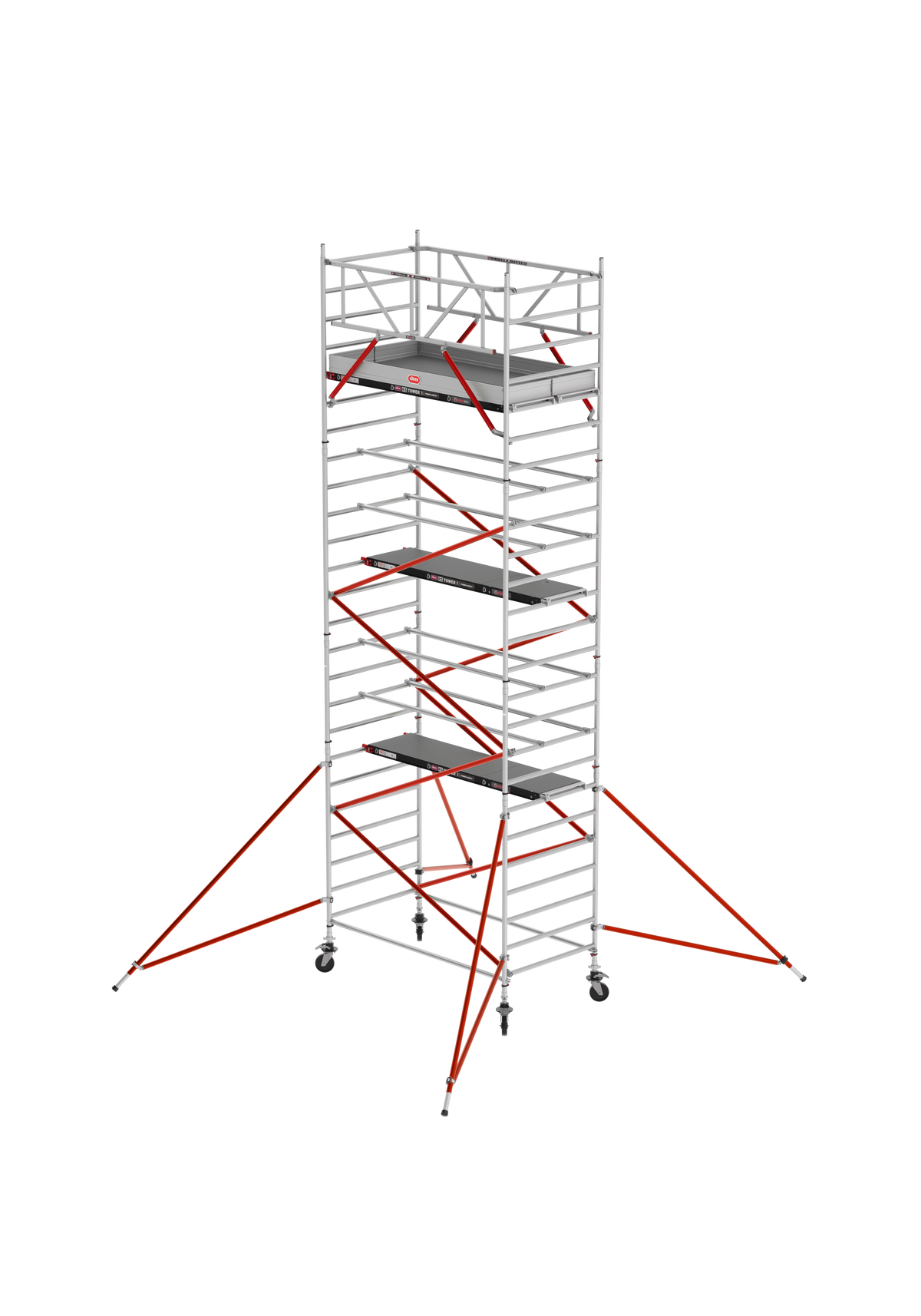 ANDAMIO ALUMINIO ALTREX RS52 TIRANTES 135x305 5,20m plataforma - 7,20m trabajo