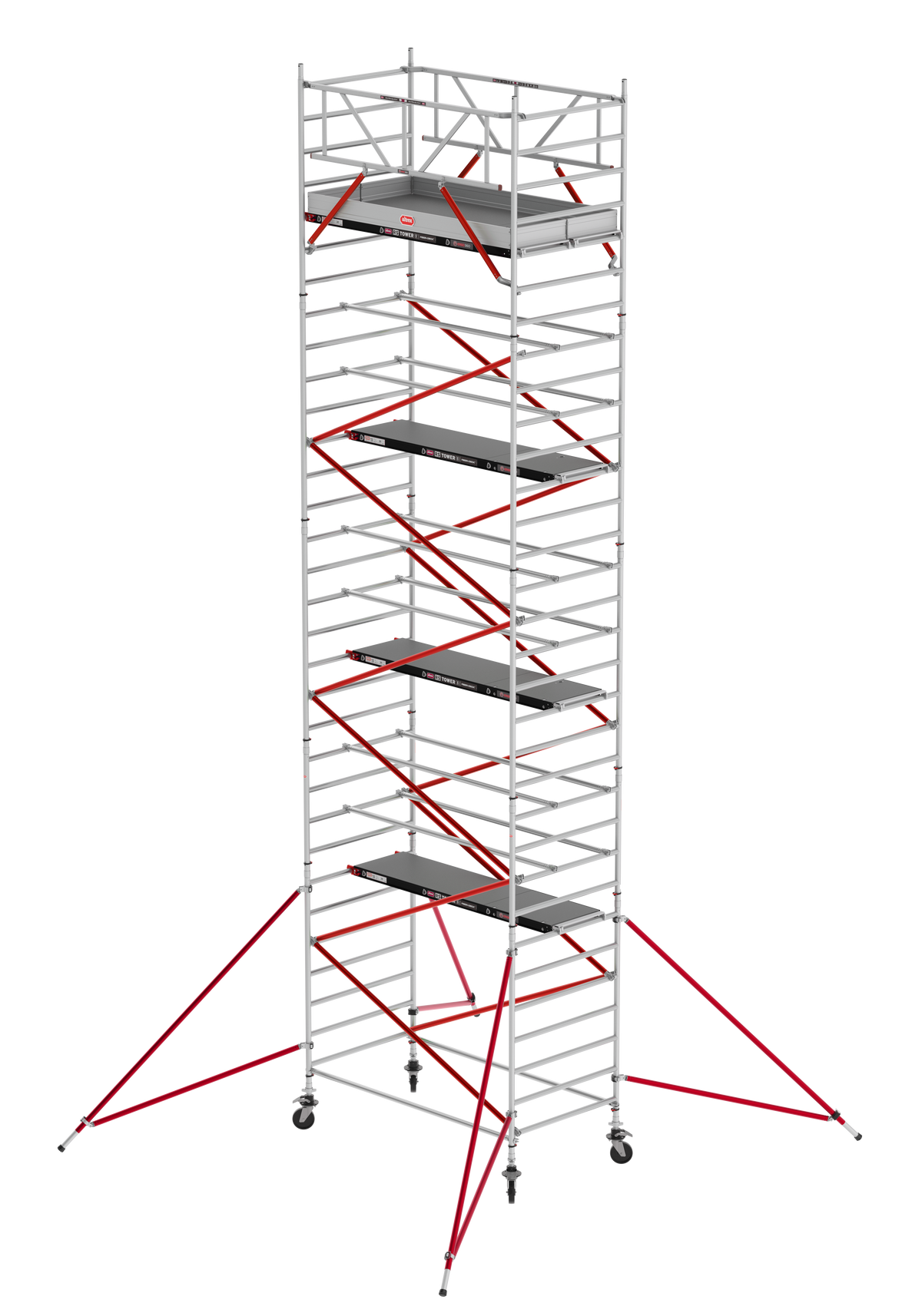 ANDAMIO ALUMINIO ALTREX RS52 TIRANTES 135x250 8,20m plataforma - 10,20m trabajo