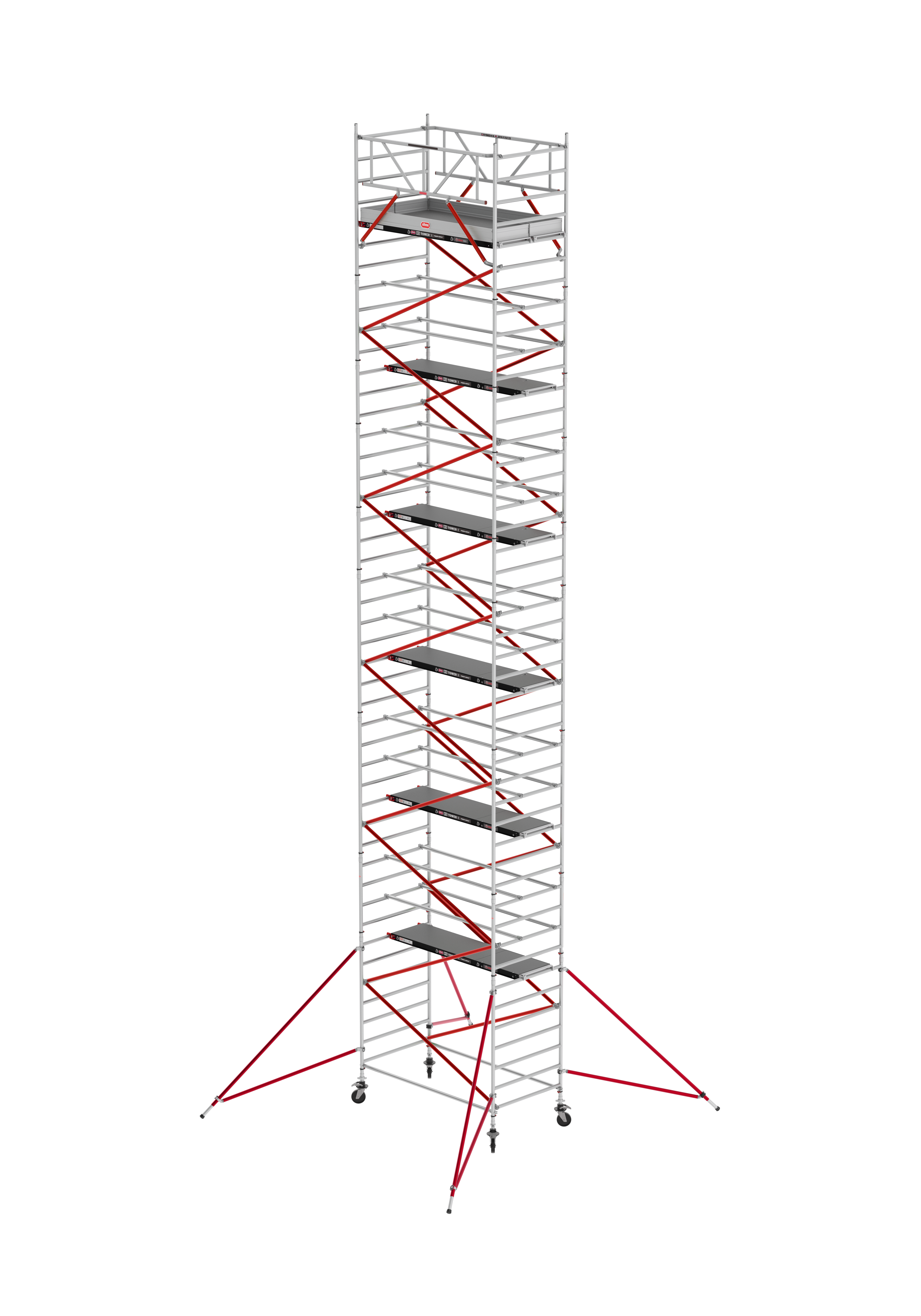 ANDAMIO ALUMINIO ALTREX RS52 TIRANTES 135x185 12,20m plataforma - 14,20m trabajo