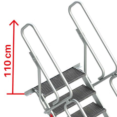 SG-T-03 | SG-T | Escalera para entreplantas y altillos | Tramex | Inclinación 45º Altura de desembarco 64 cm.