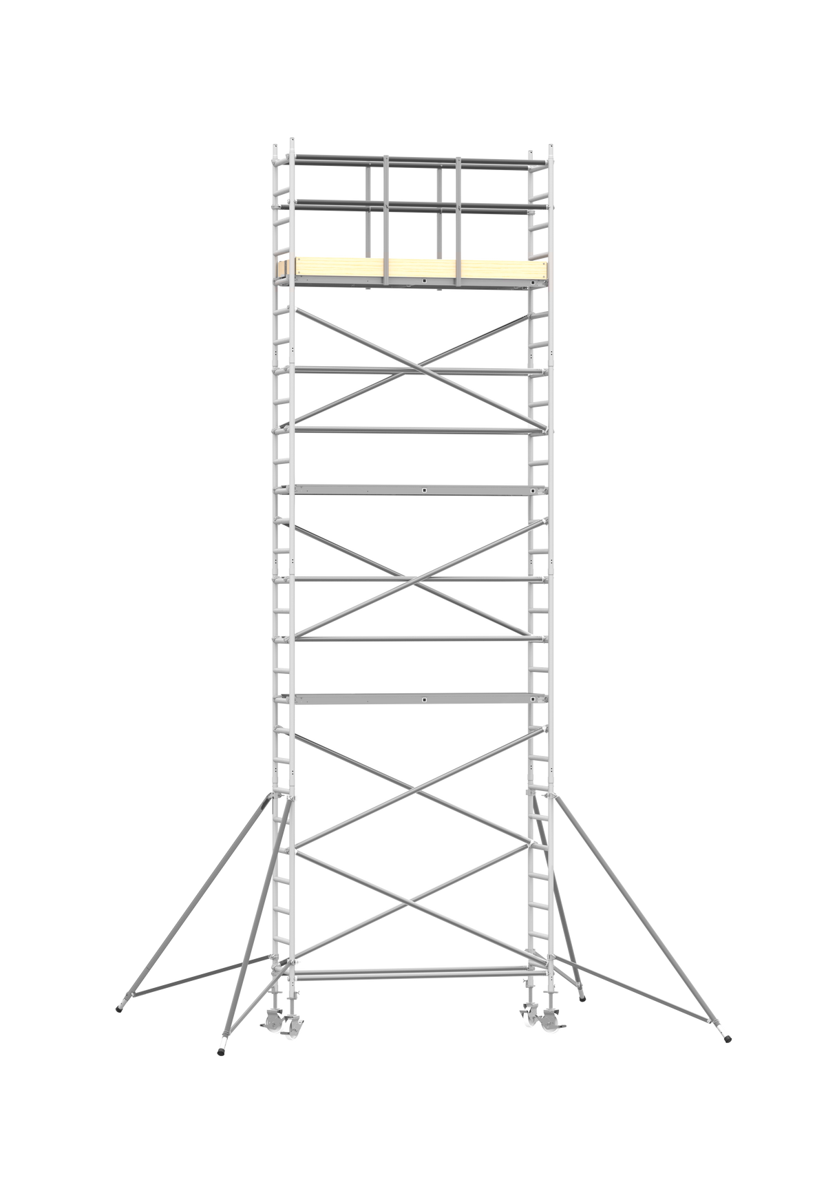 ANDAMIO ALUMINIO SCAFLINE LINE AUTOPORTANTE 75x190 7,20m plataforma - 9,20m trabajo
